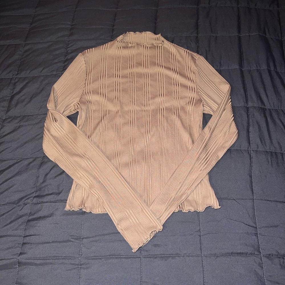 Light brown long sleeve top